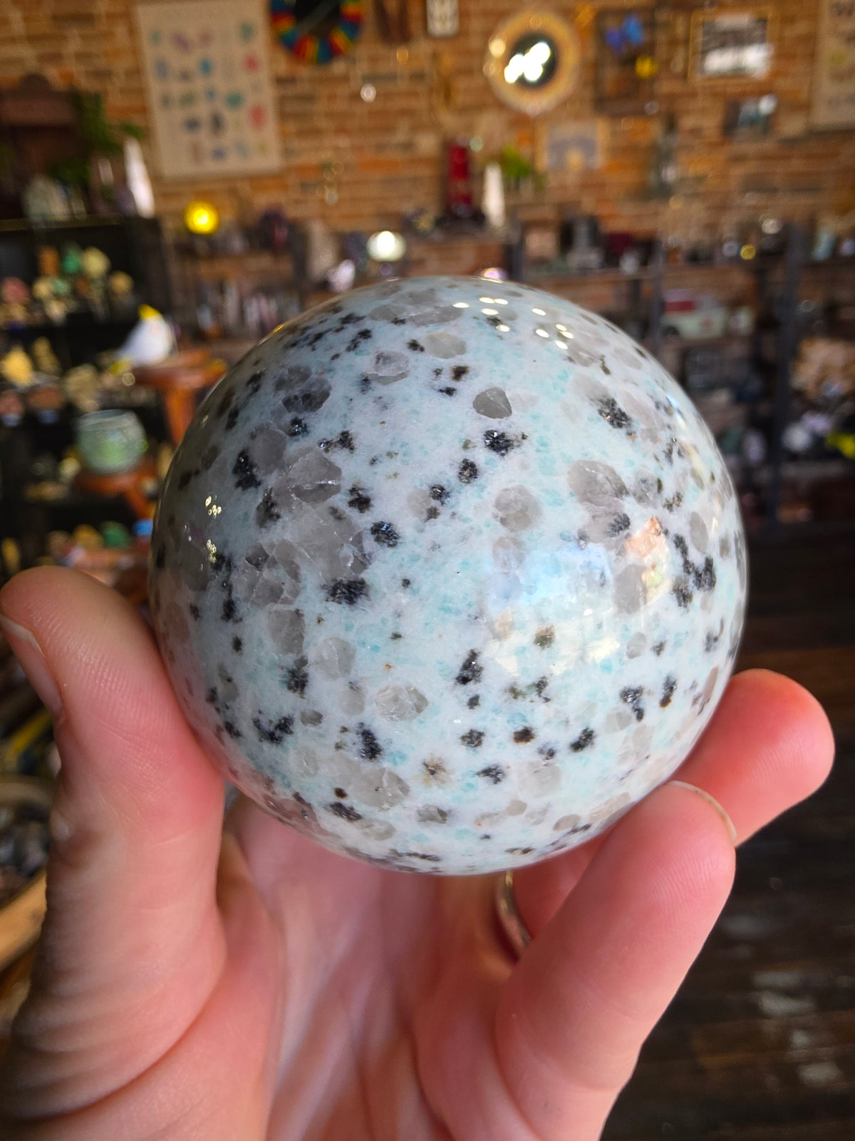 Kiwi Jasper Sphere