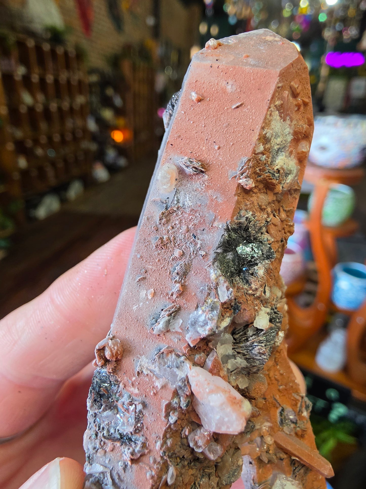 Specular Hematite On Quartz
