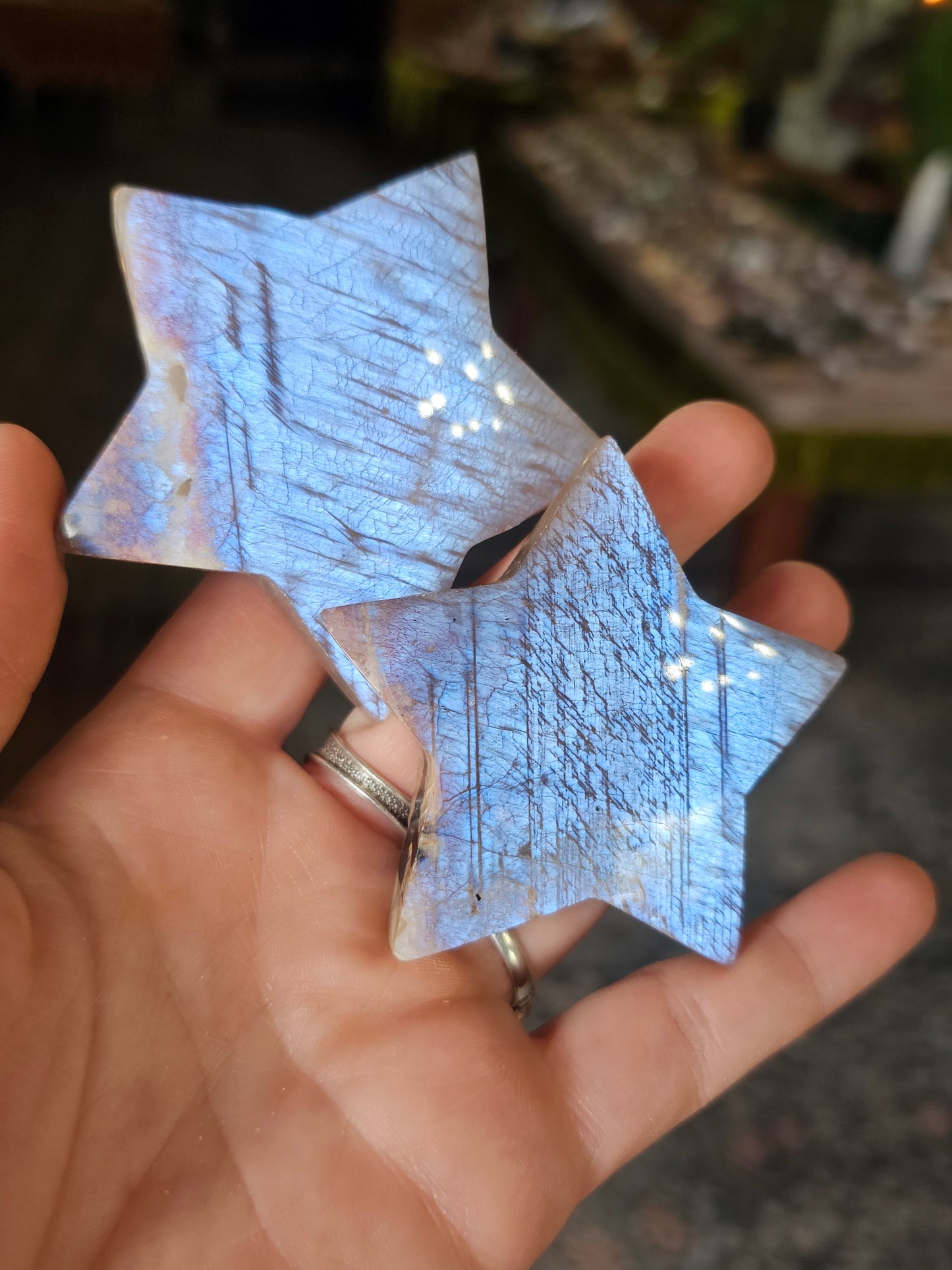 Moonstone Star Carving