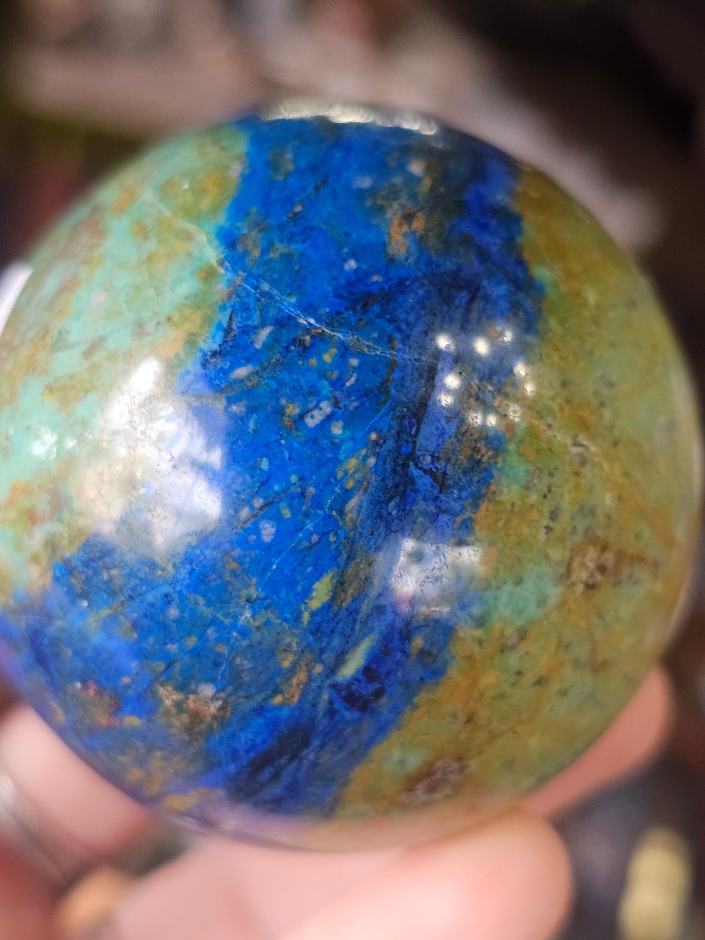 Azurite & Malachite Sphere