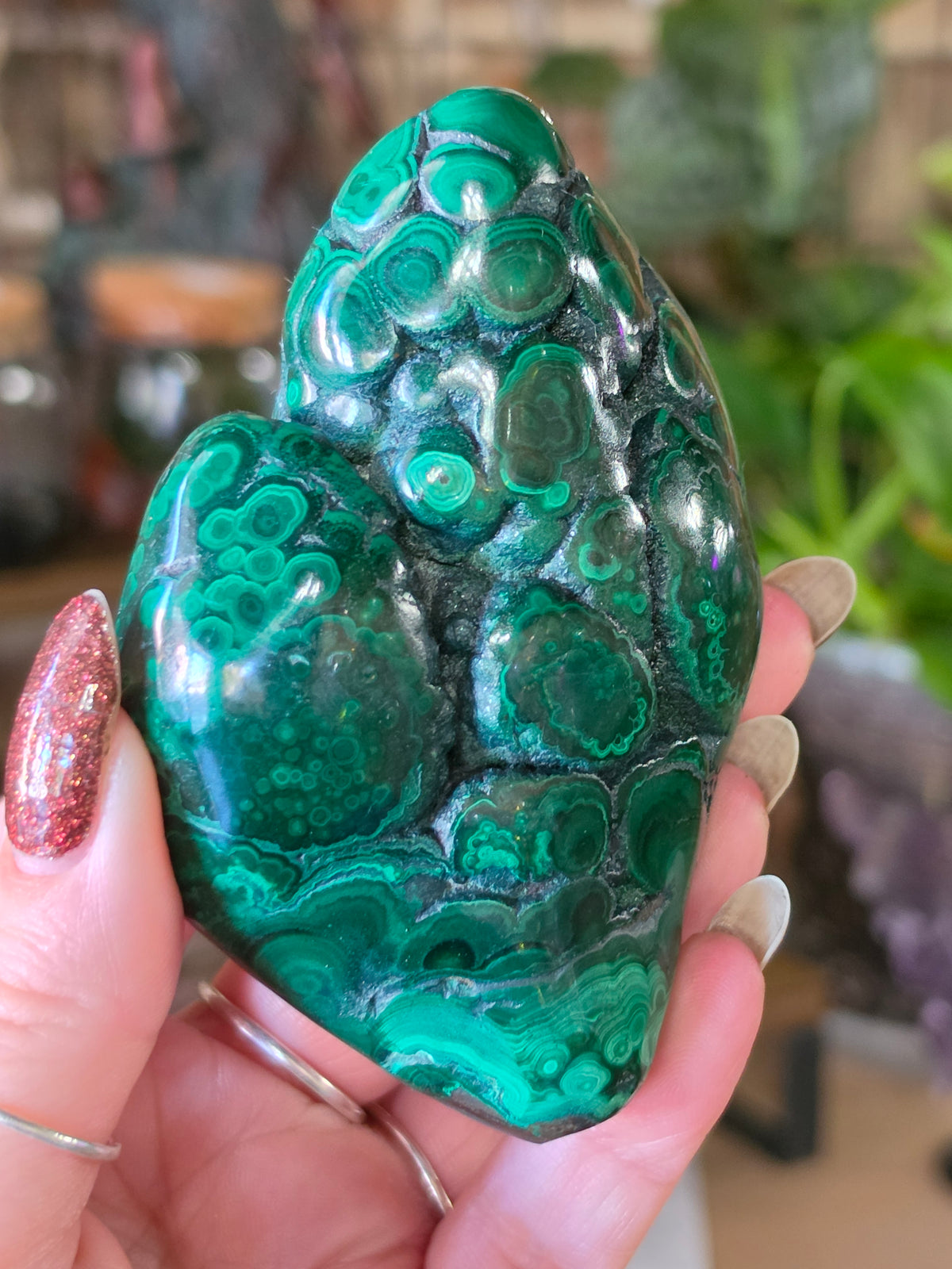 Polished Malachite Free Form