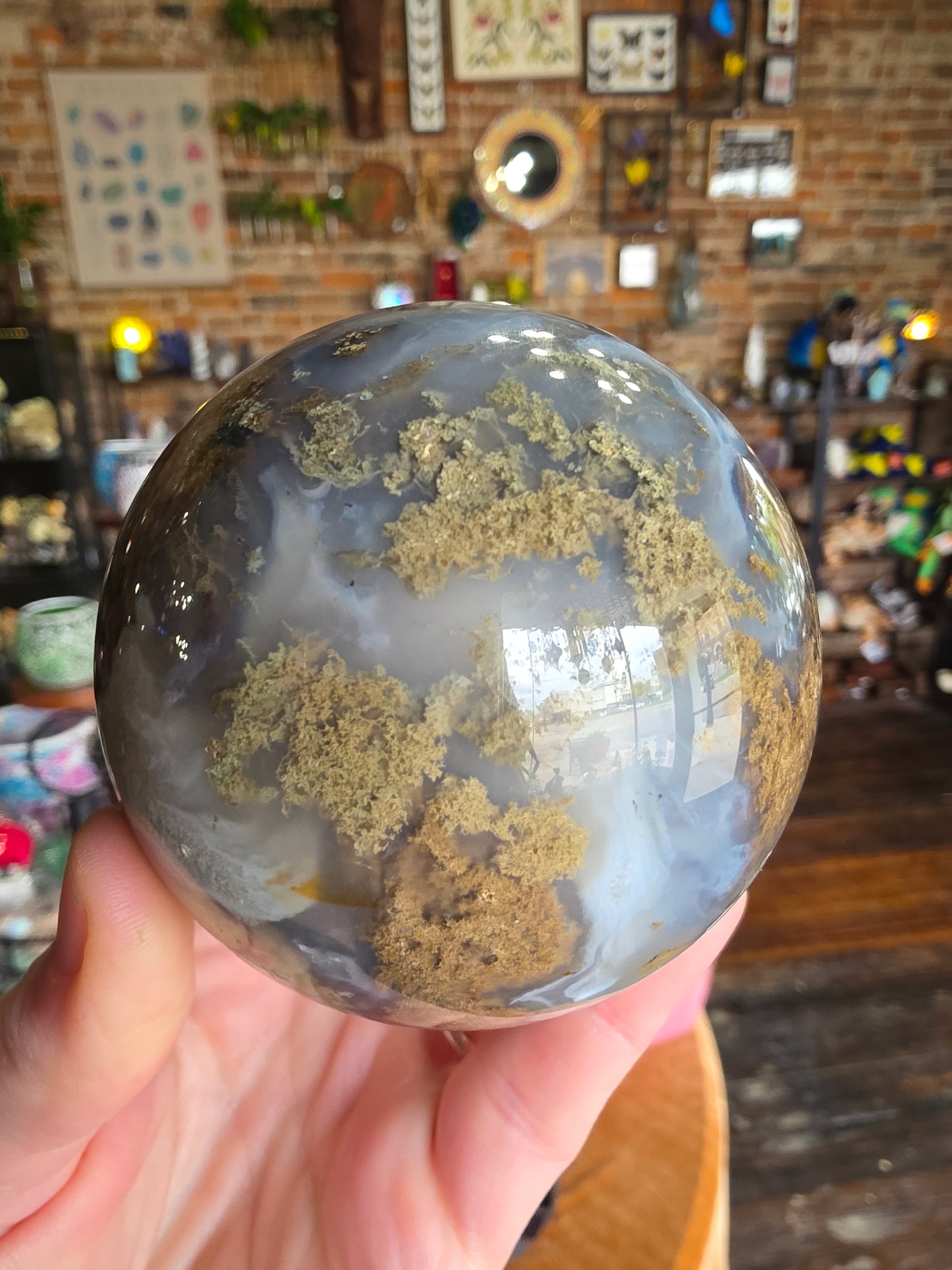 Moss Agate Sphere