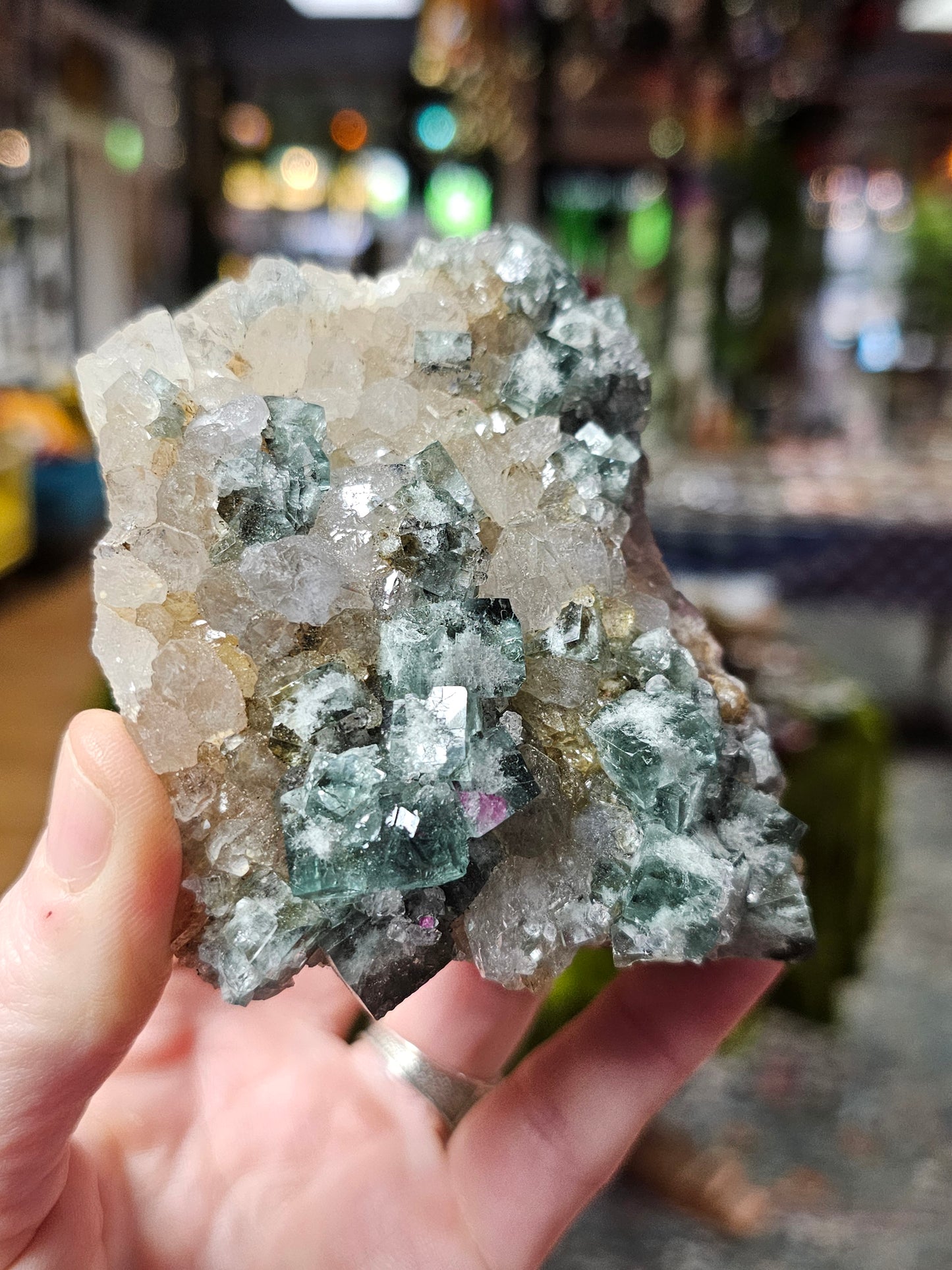 Diana Maria Fluorite on Quartz