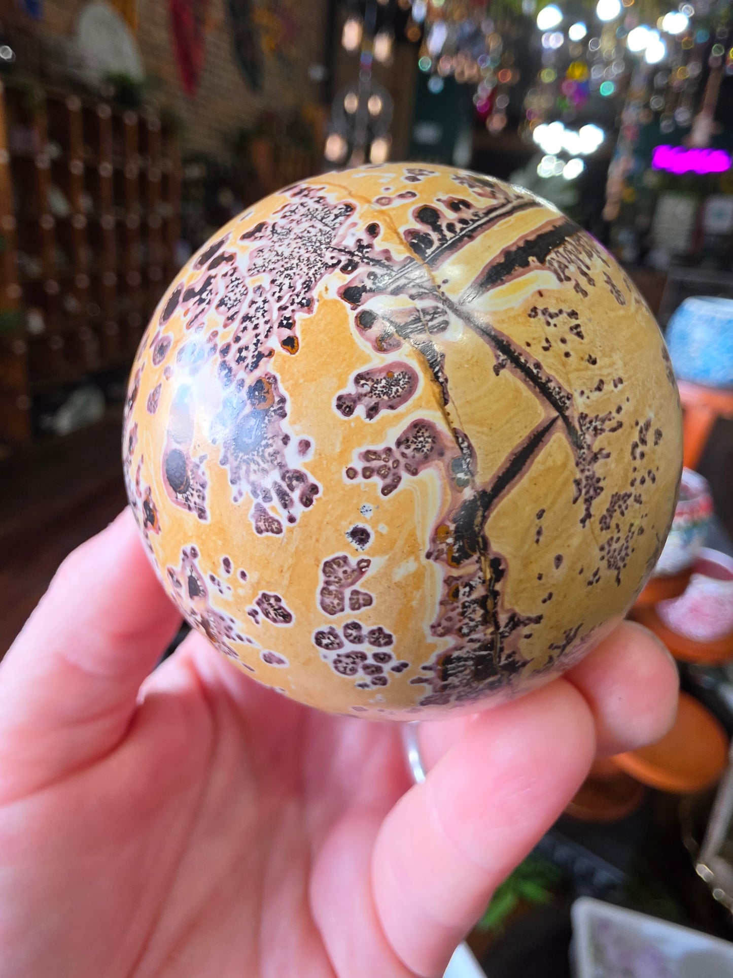 Dendritic Jasper Sphere