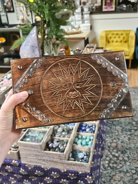 Carved Wood Latched Box