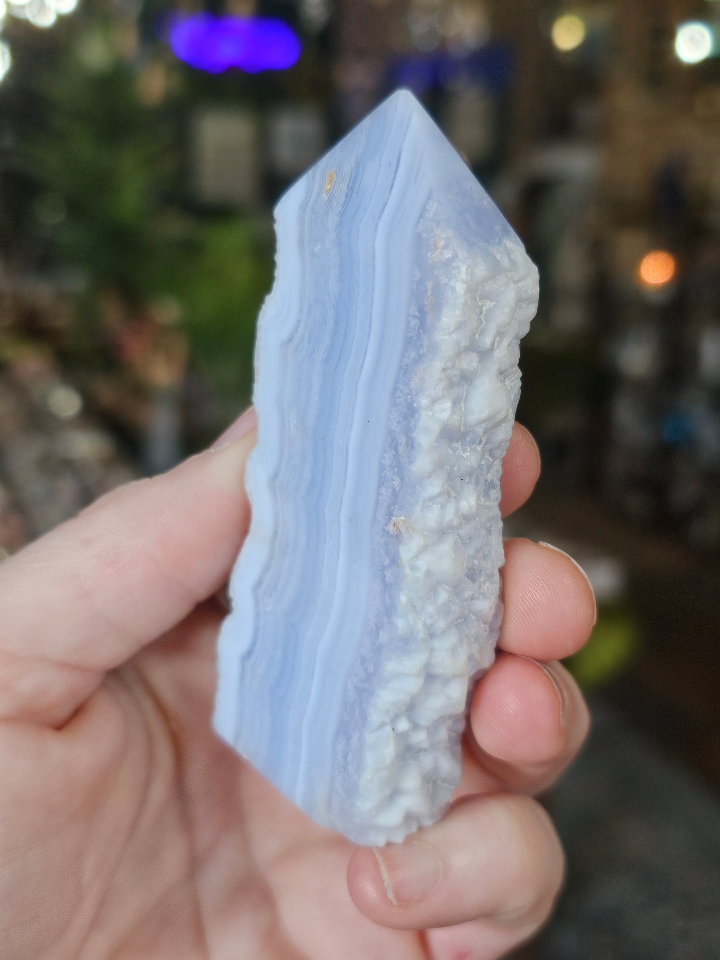Blue lace Agate Point