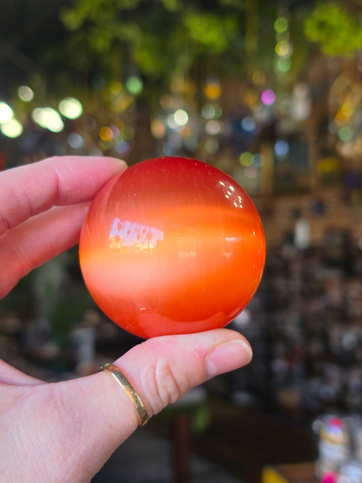 Synthetic Cats Eye Sphere