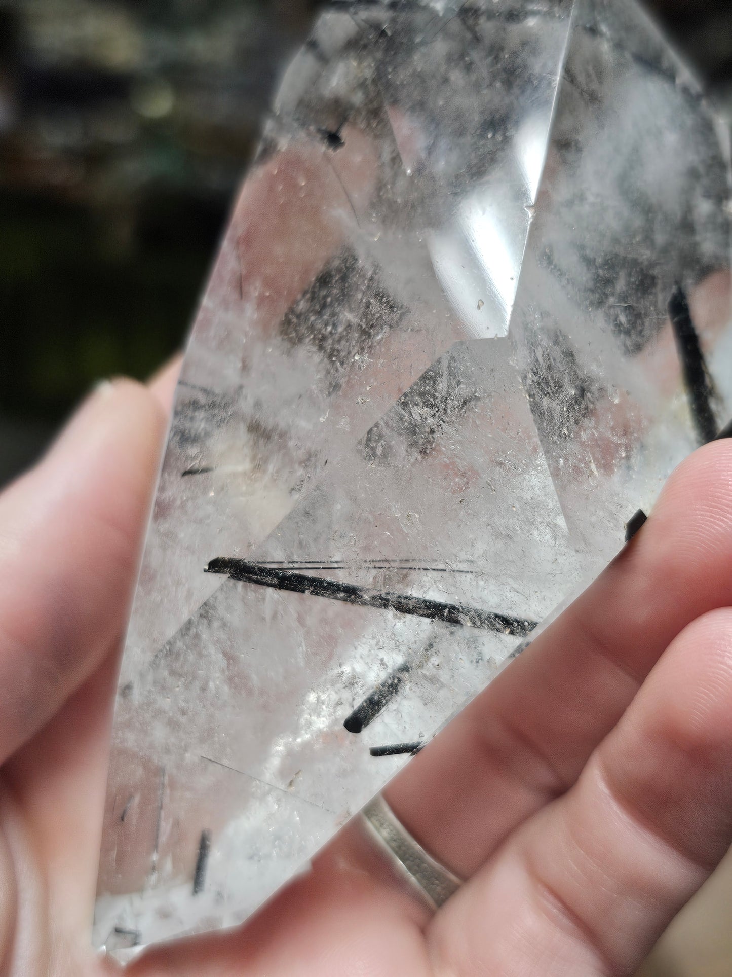 Black Tourmaline in Quartz