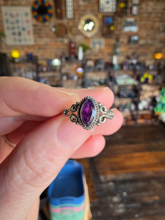 Amethyst Ring Size 6.5