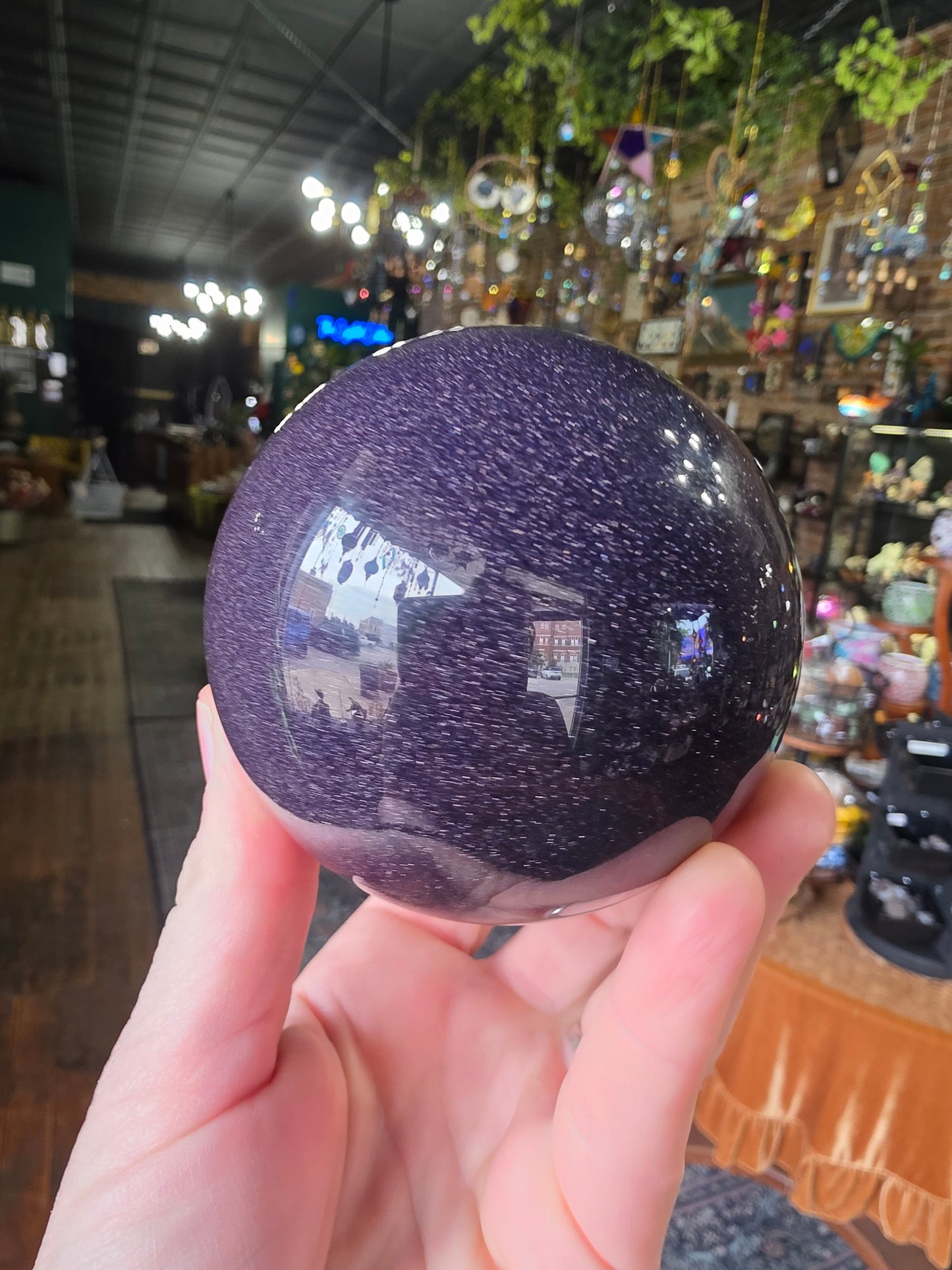 Blue Goldstone Sphere