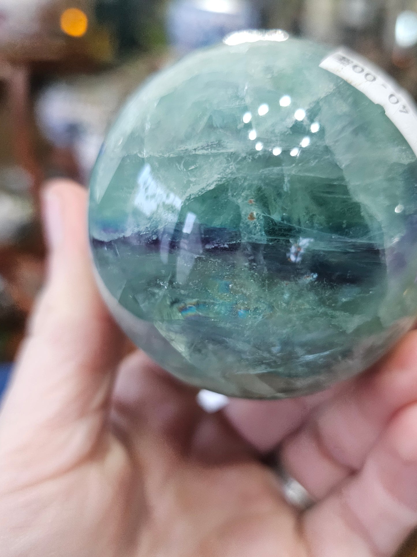 Feather Fluorite Sphere