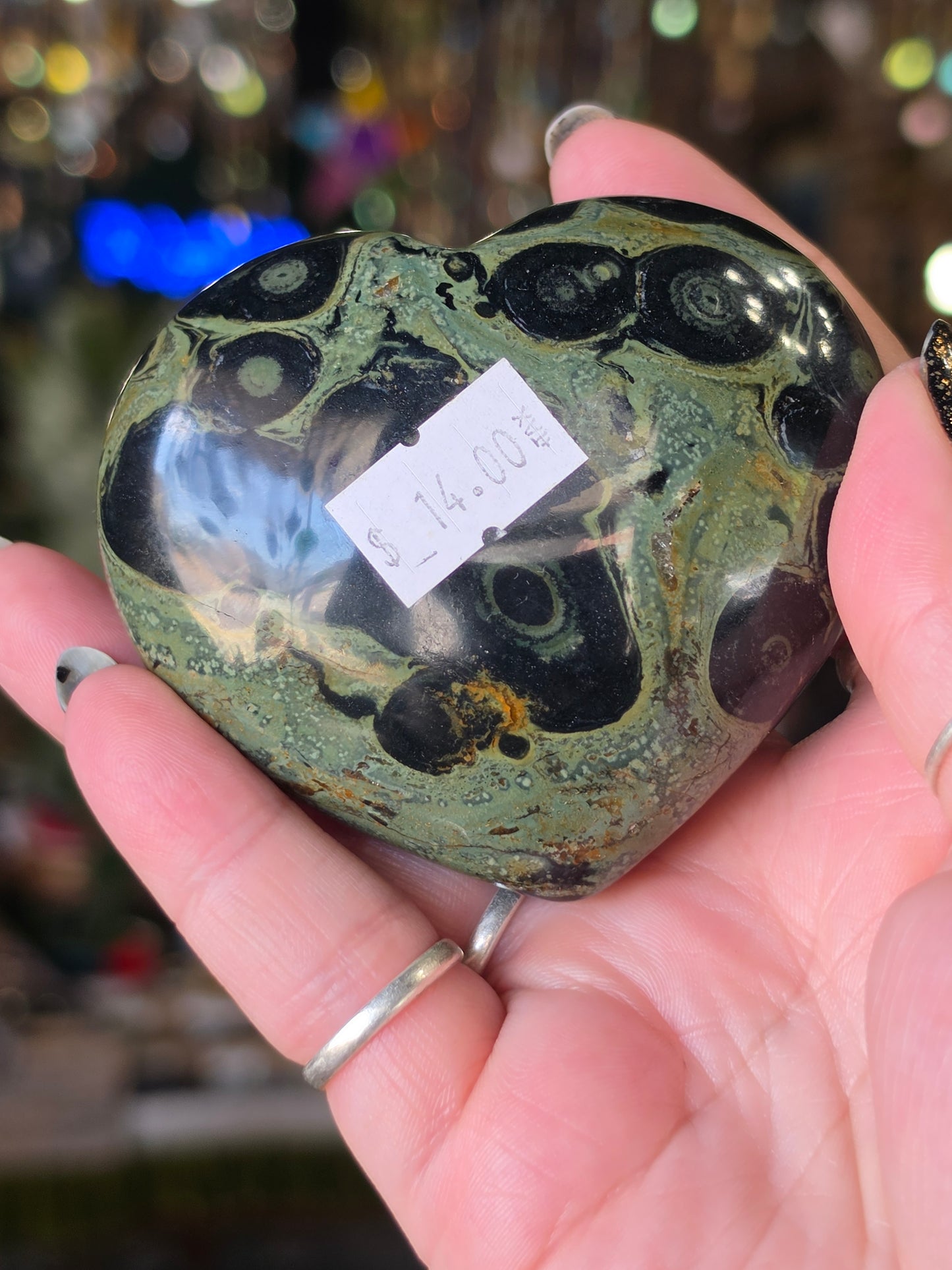 Kambaba Jasper Heart