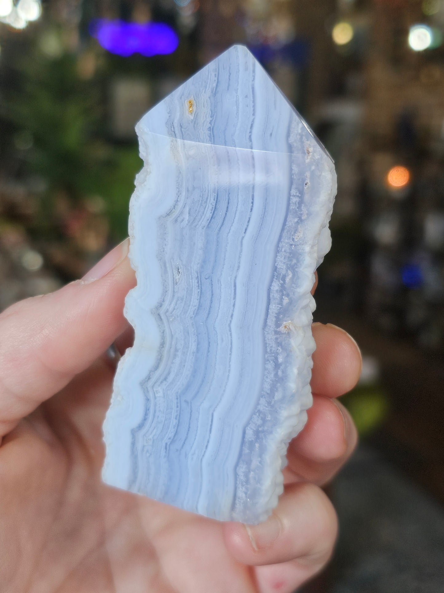 Blue lace Agate Point