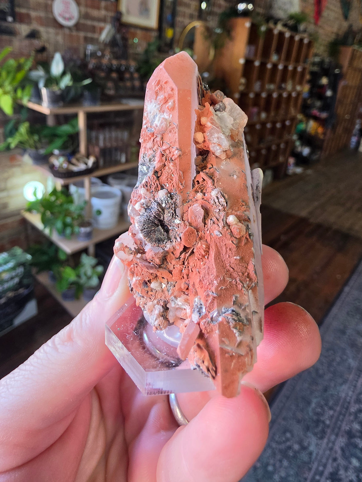 Specular Hematite on Quartz