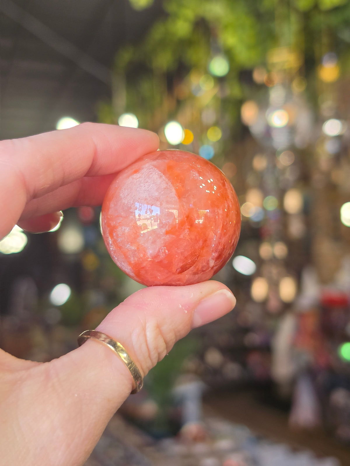 Fire Quartz Sphere