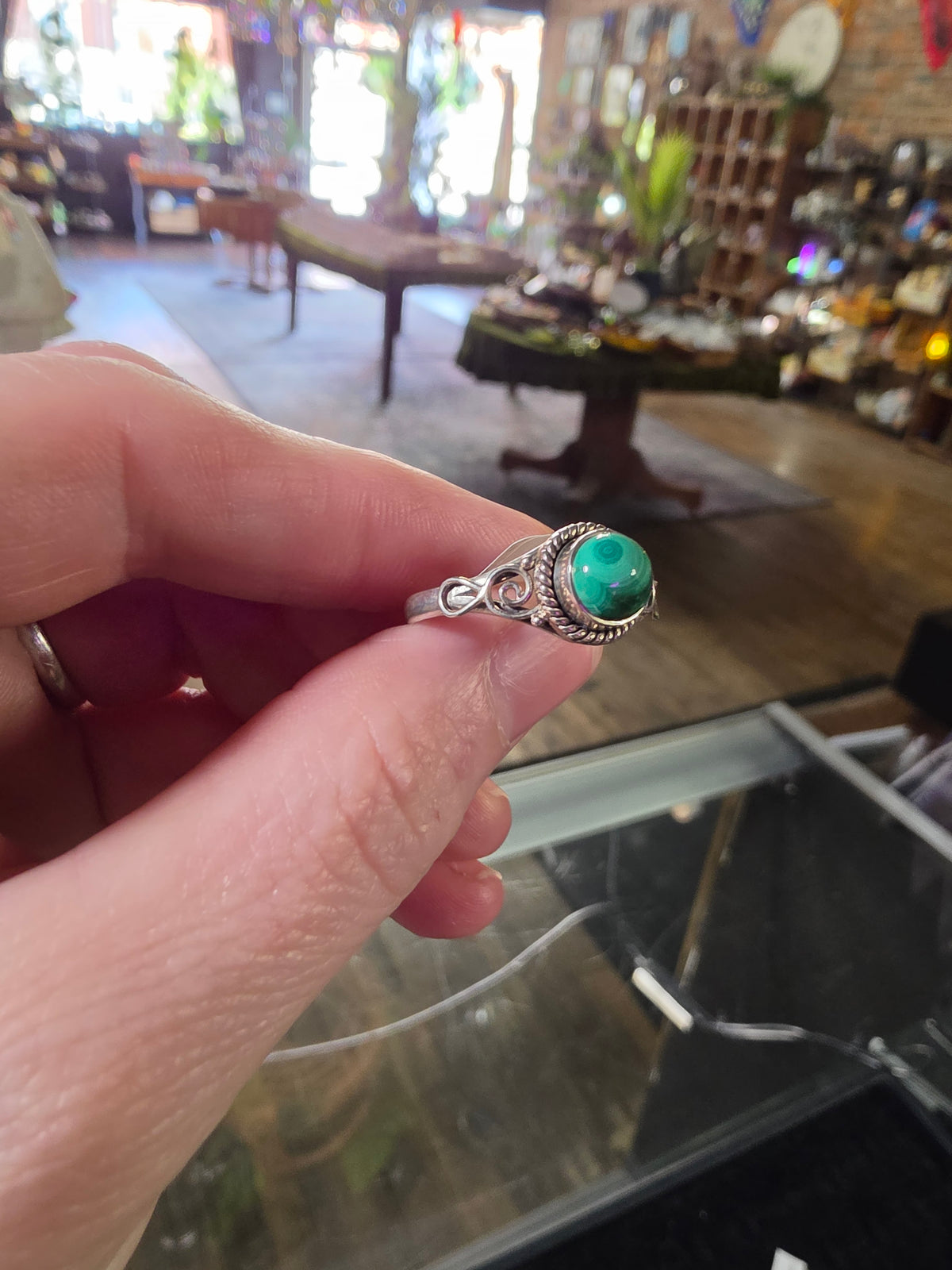 Malachite Ring Size 12