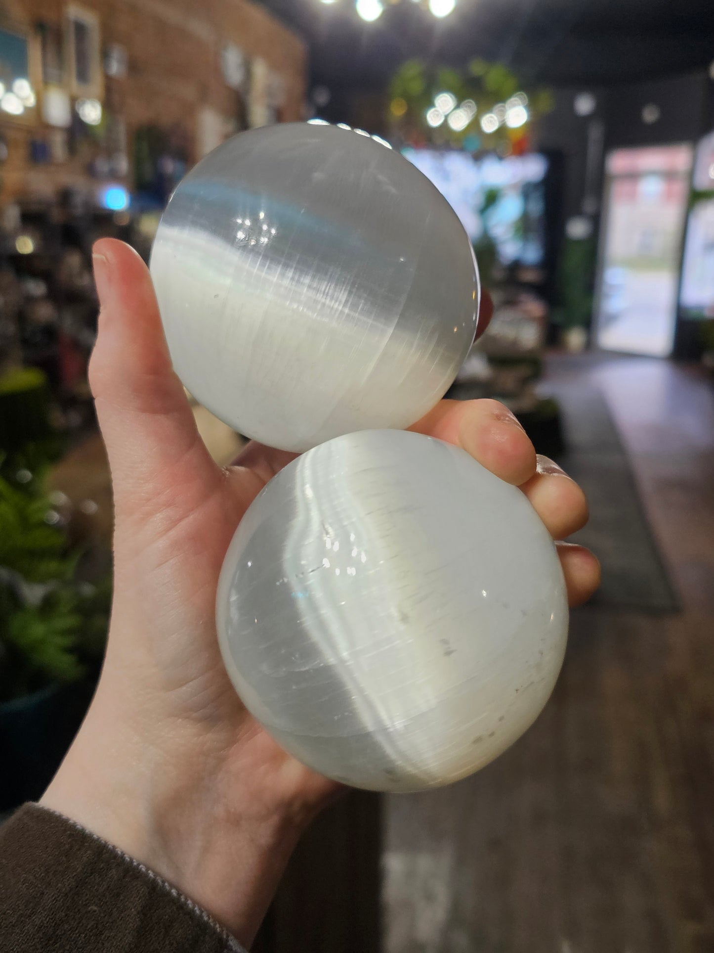 Satin Spar Selenite Spheres