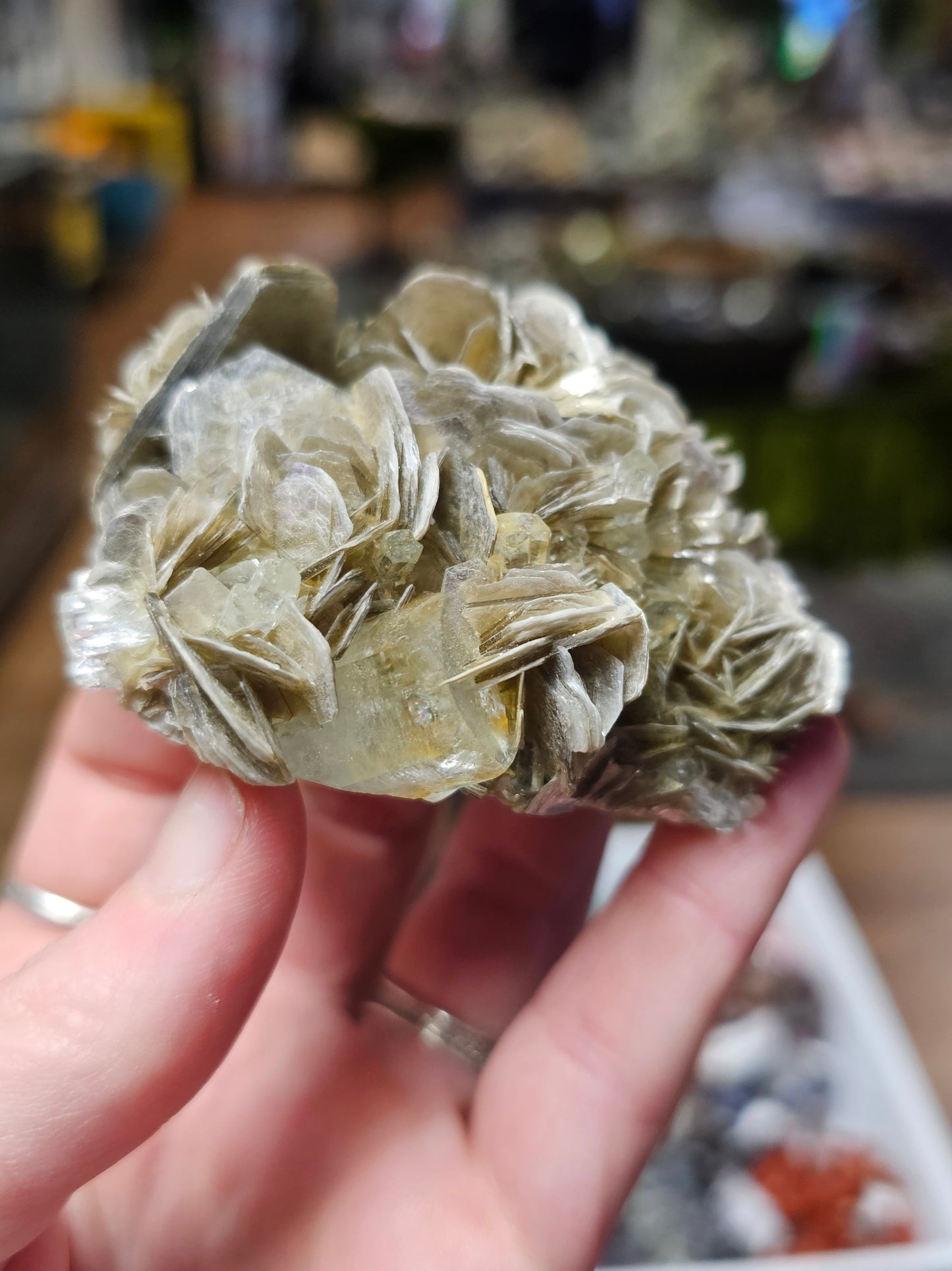 Aquamarine on Muscovite